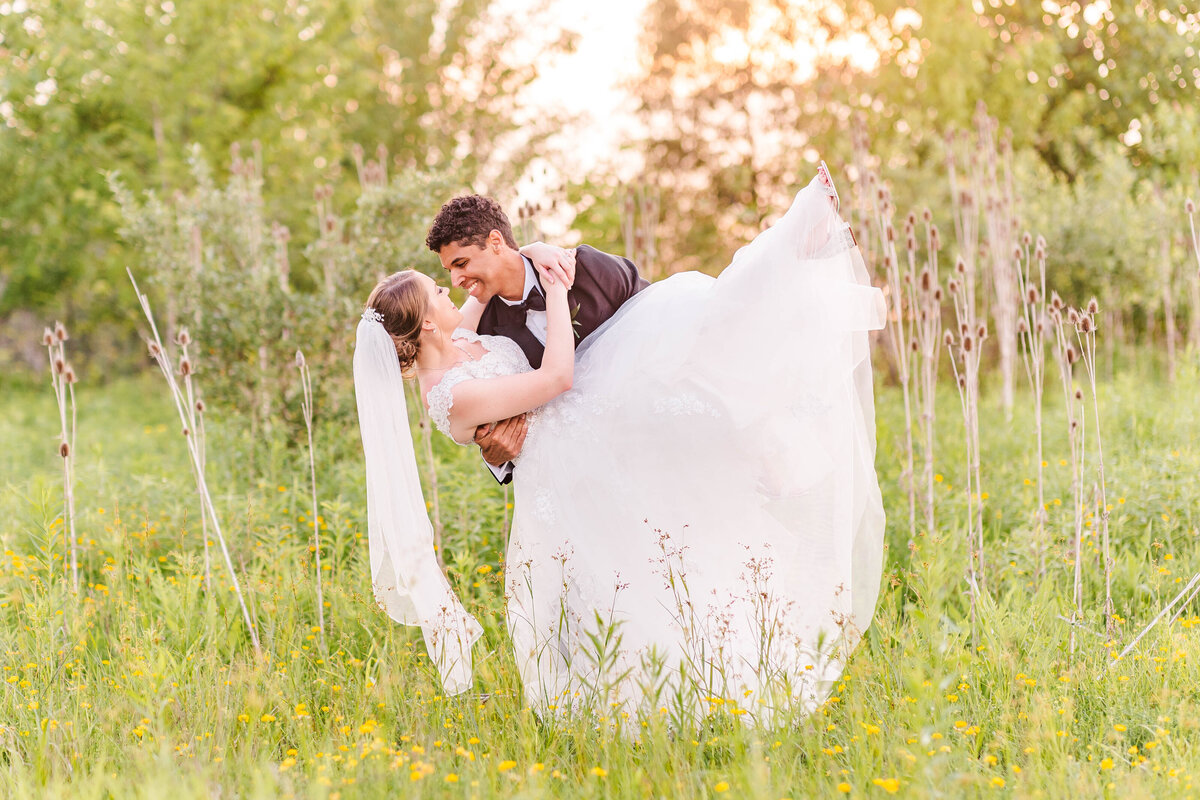Wedding couple portrait